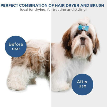 2-in-1 Pet Grooming Dryer – Stress-Free Drying & Brushing!