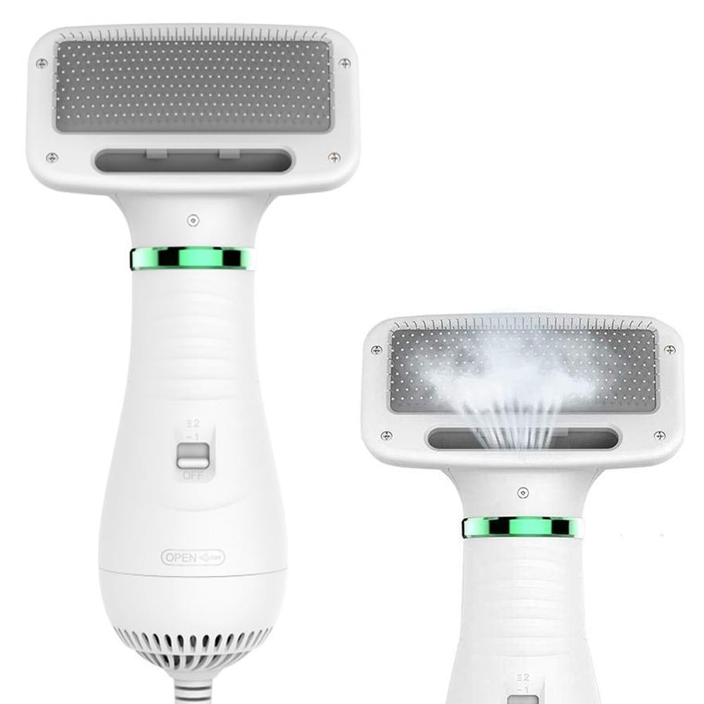 2-in-1 Pet Grooming Dryer – Stress-Free Drying & Brushing!
